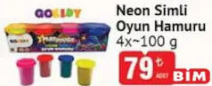 GOKİDY OYUNCAK NEON SİMLİ OYUN HAMURU 4X100 G